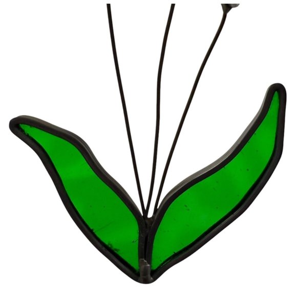 Stained Glass Lantern Cattail Suncatcher Set Camping Fishing Cabin Outdoor - Picture 7 of 8